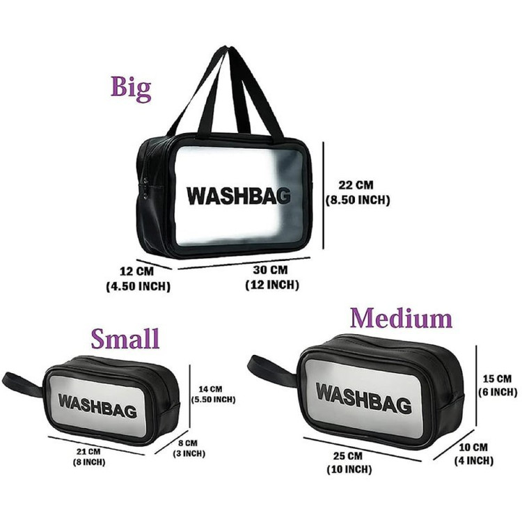 کیف لوازم آرایش 3سایز WashBag