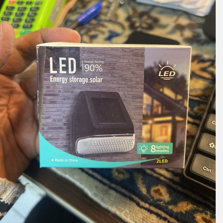 چراغ خورشیدی LED بالکن و پله 2 عددی