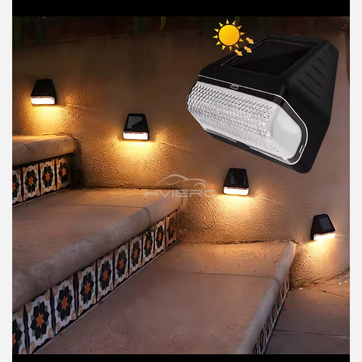 چراغ خورشیدی LED بالکن و پله 2 عددی