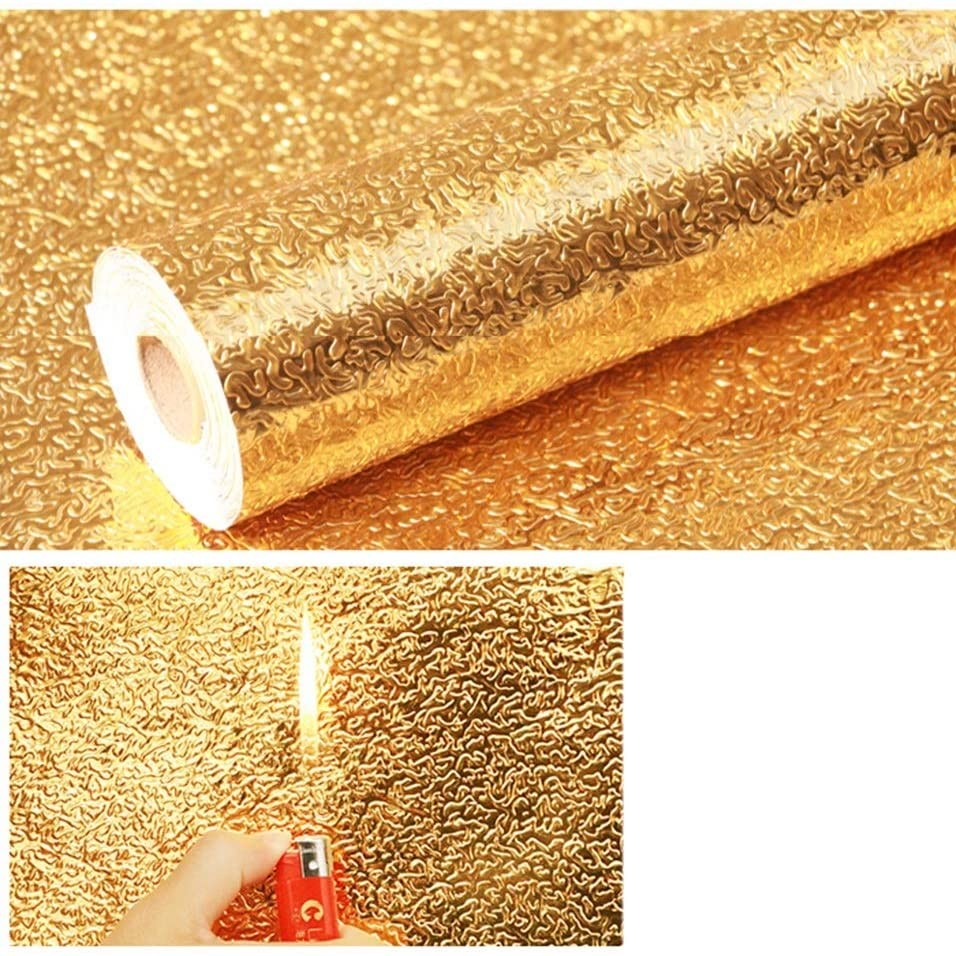 فویل کابینت طلایی چسبدار 5متری