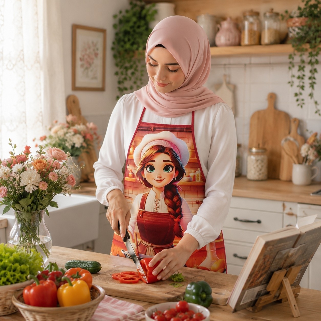 پیشبند آشپزی طرح فانتزی با طرح و چاپ جذاب