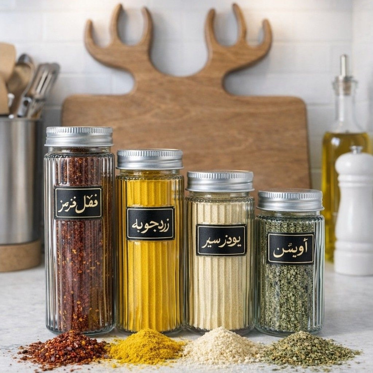 جا ادویه مکارتی گرد مدل خطی سایز 10 سانت