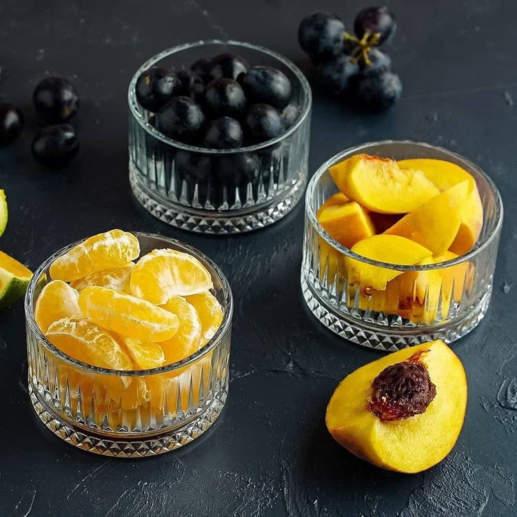 پیاله دسر خوری گرد طرح اسلو قطر 8 سانت بسته 6عددی