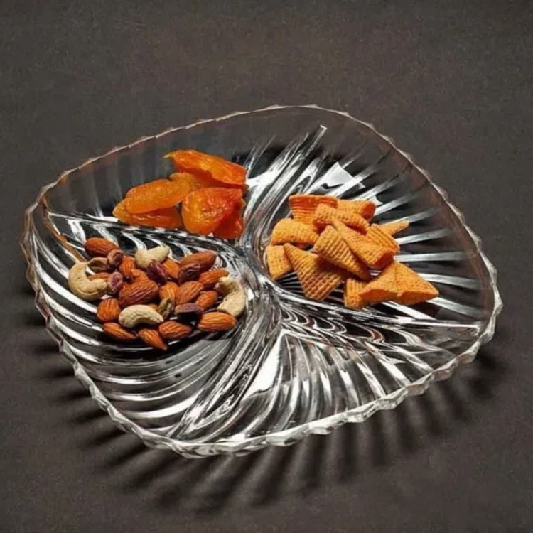 اردوخوری شیشه ای 4خانه طرح سانتا