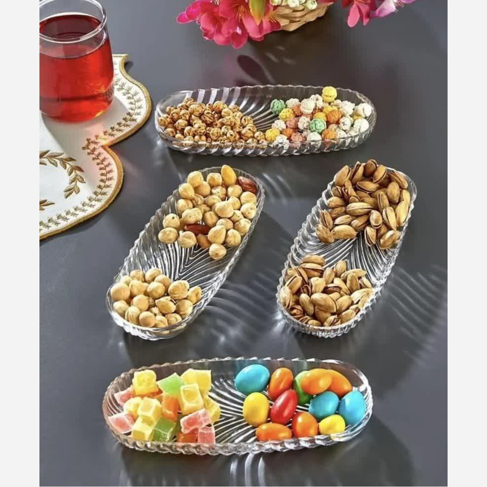 دیس بیضی شیشه ای سایز 28