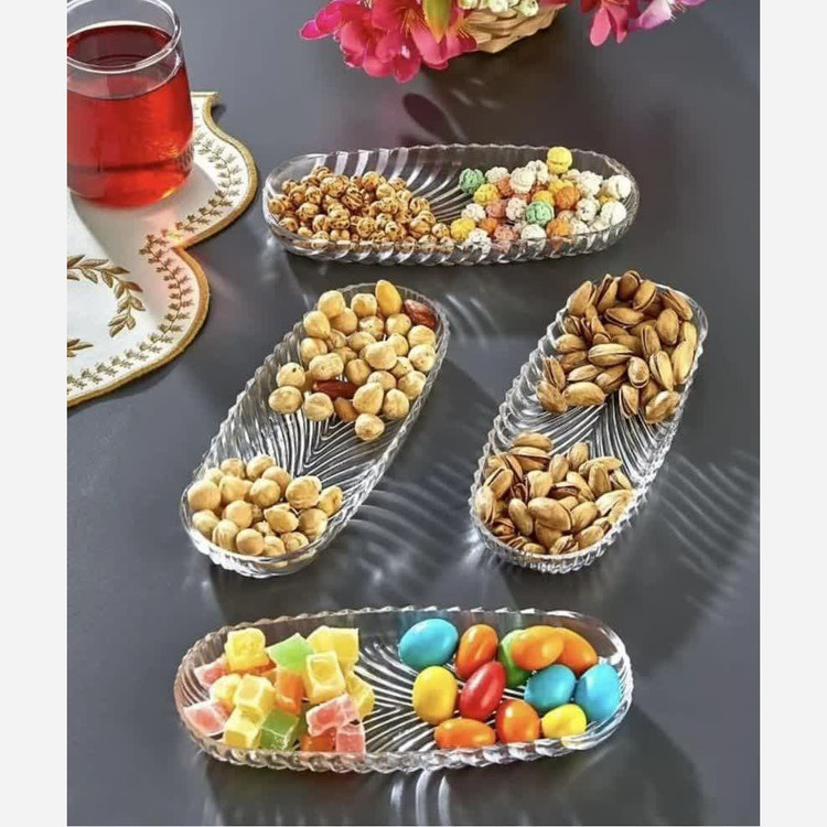 دیس بیضی شیشه ای سایز 19 بسته 2عددی