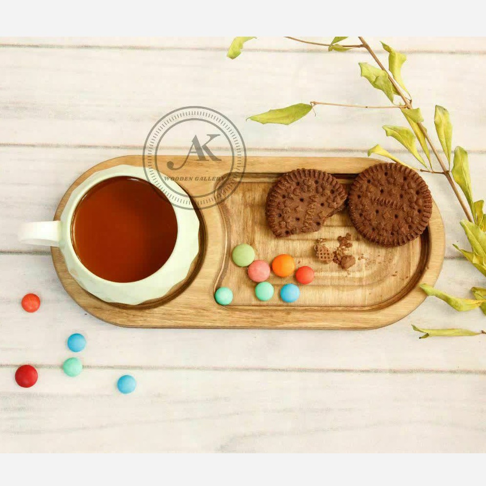 اردو خوری چوبی زیر لیوانی دو قسمته