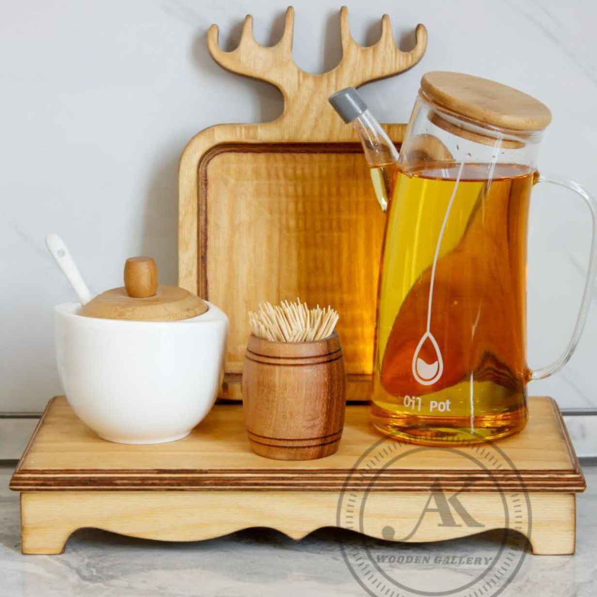 میز رایزر چوبی پایه دالبری استند چوبی سایز 30