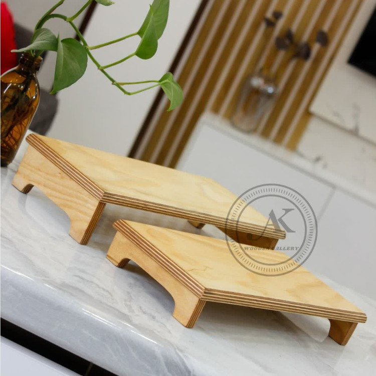 میز رایزر چوبی استند چوبی سایز 34 سانت