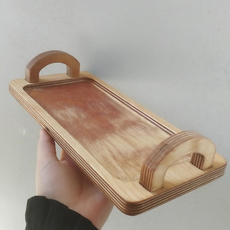 رولت خوری دسته دار رولت خوری دسته دار چوبی سایز کوچک