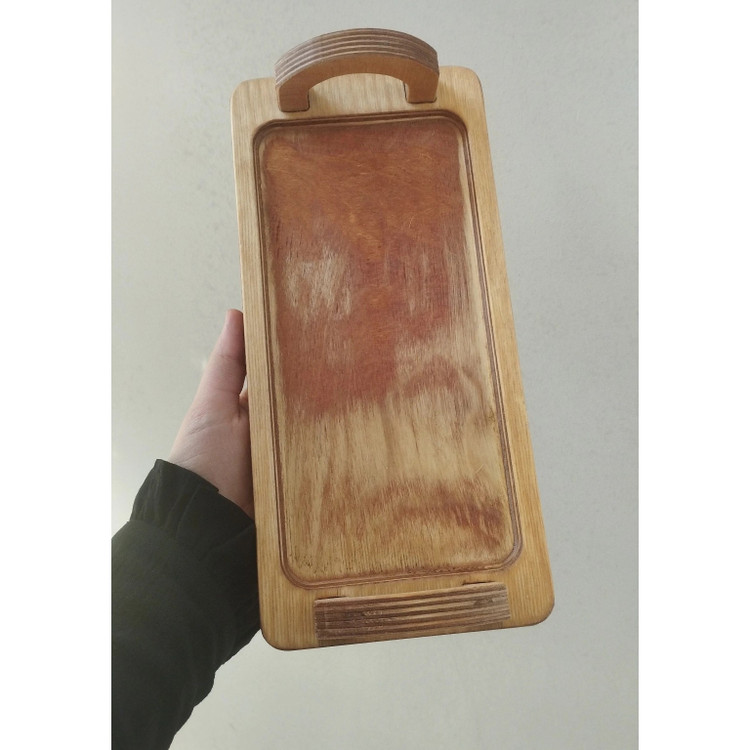 رولت خوری دسته دار رولت خوری دسته دار چوبی سایز کوچک