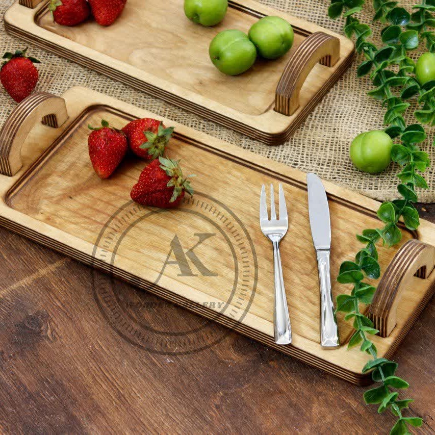 رولت خوری دسته دار رولت خوری چوبی سایز بزرگ
