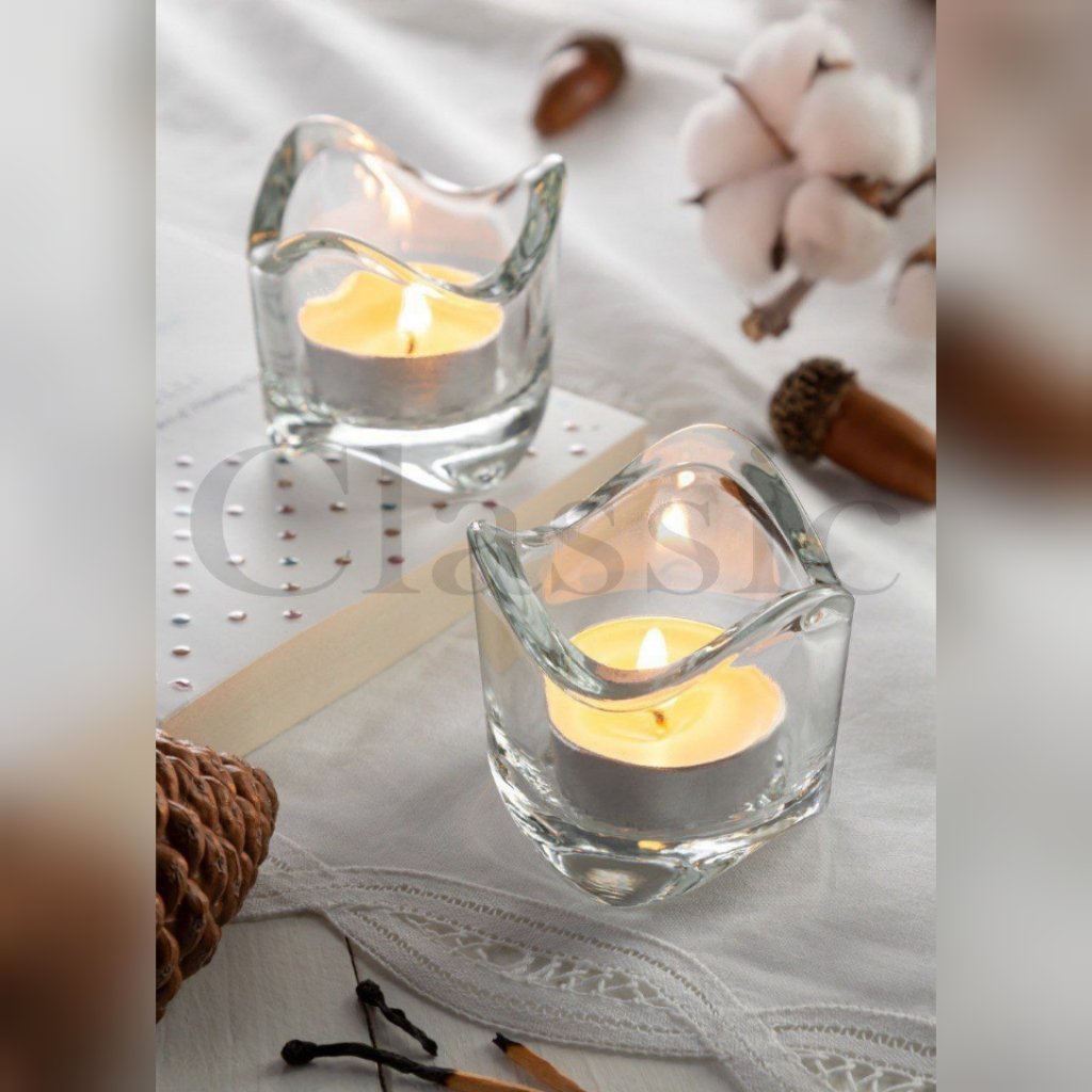 جاشمعی شیشه ای مدل موج بسته 2عددی