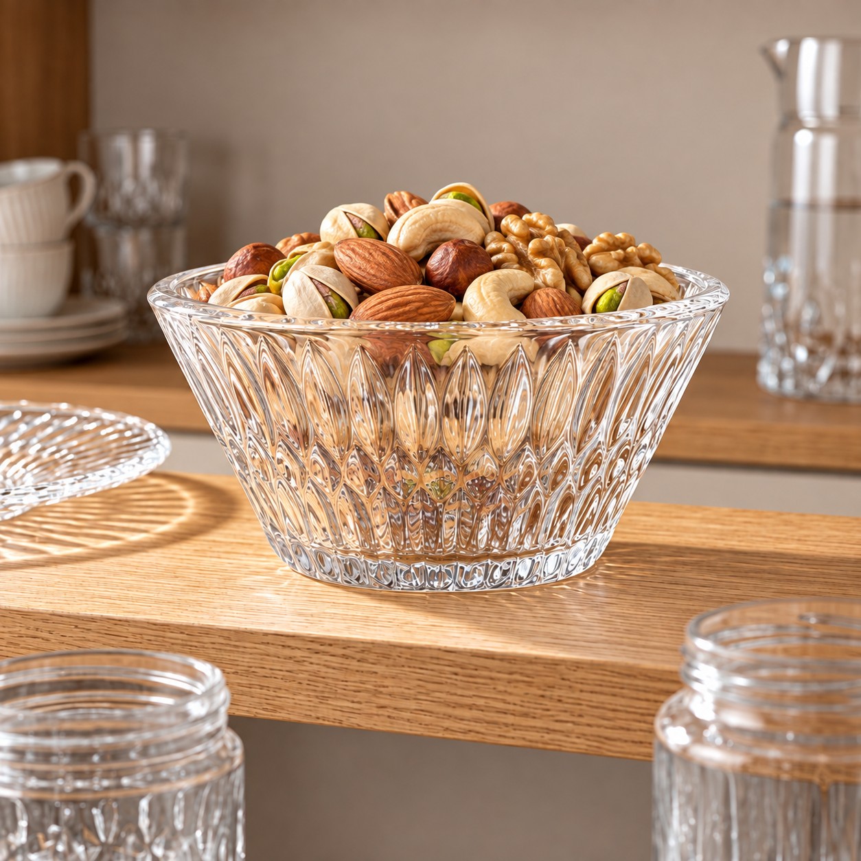 کاسه شیشه ای طرح روبینا بسته 6عددی
