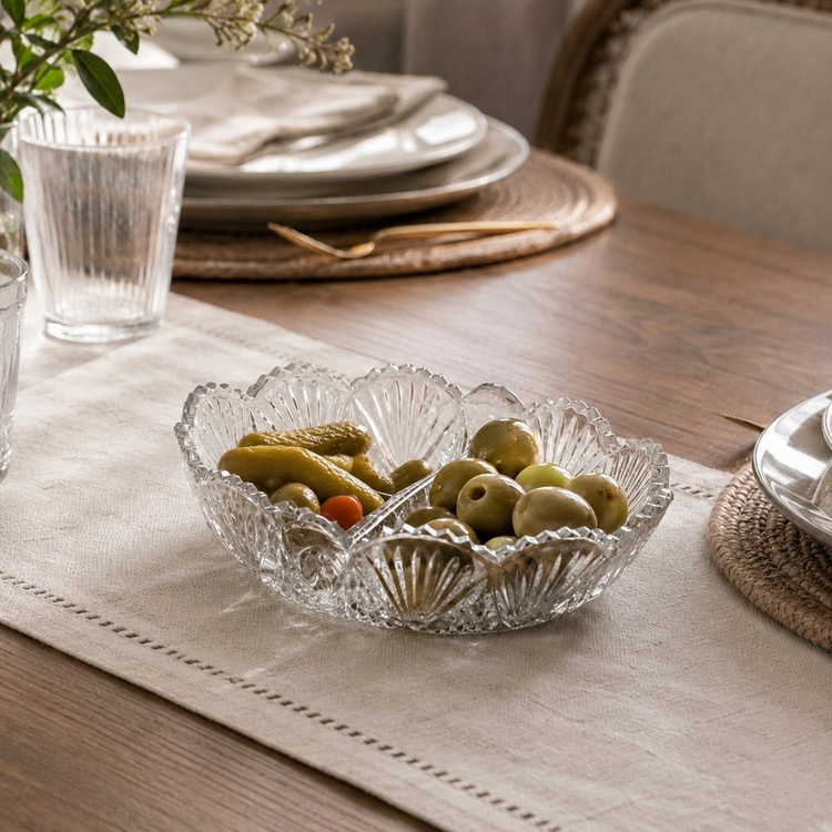 اردو خوری شیشه ای زیتون خوری ترشی خوری بسته 2عددی