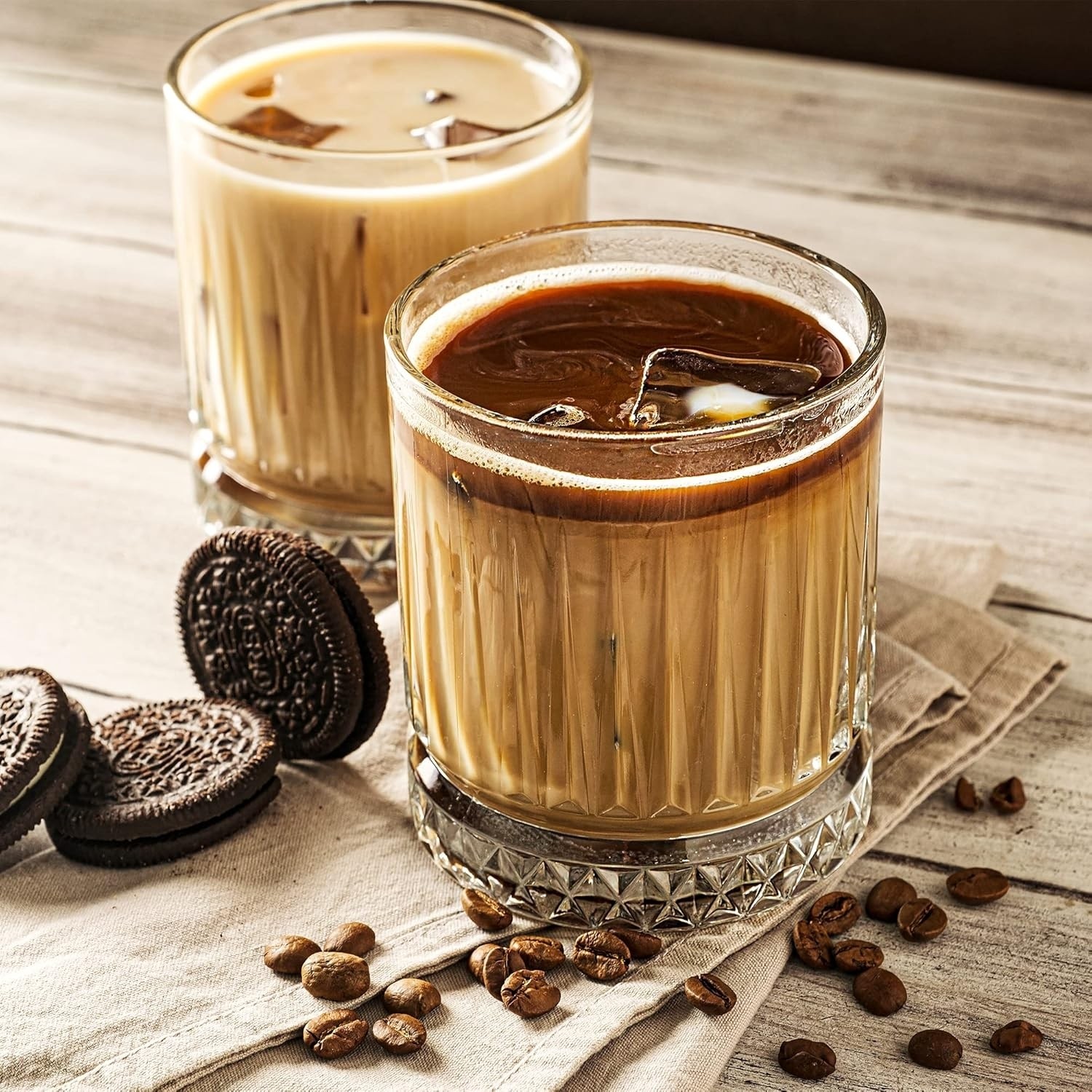 نیم لیوان شیشه ای بدون دسته طرح اسلو بسته 6عددی