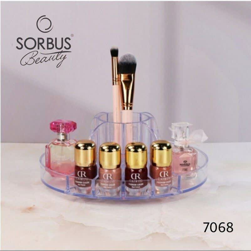 استند آرایشی گرد چرخشی