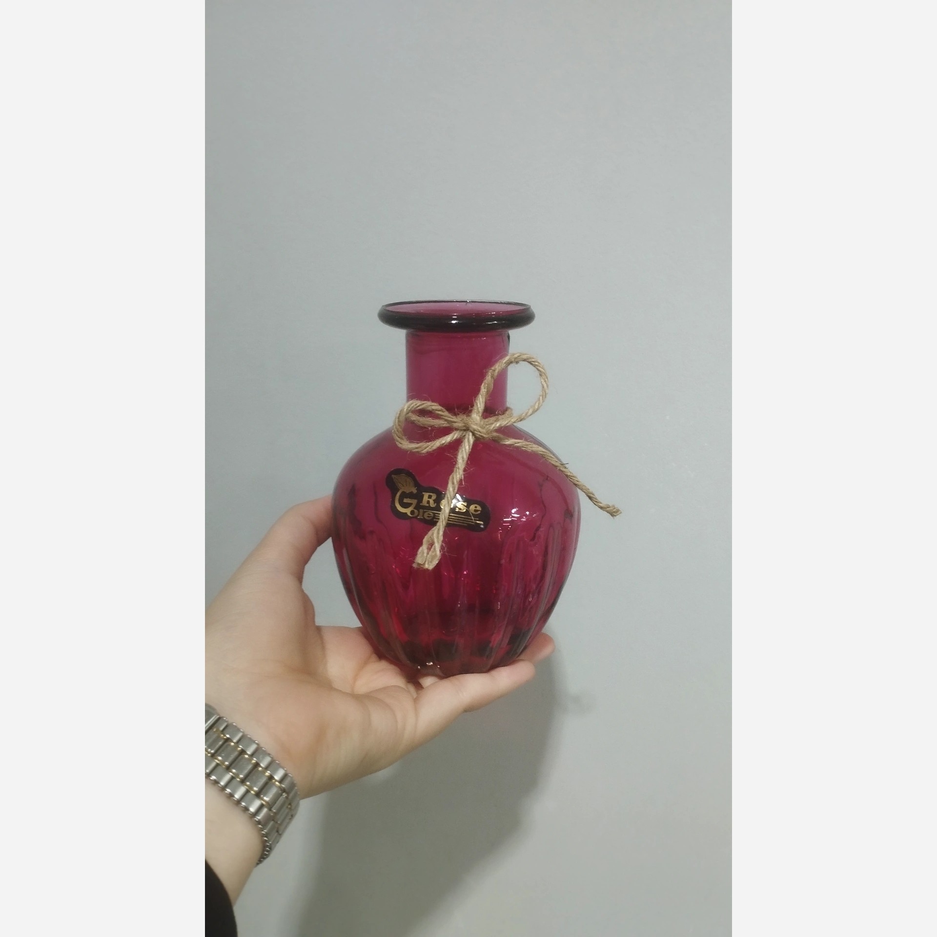 گلدان شیشه ای رنگی گلدان رنگی