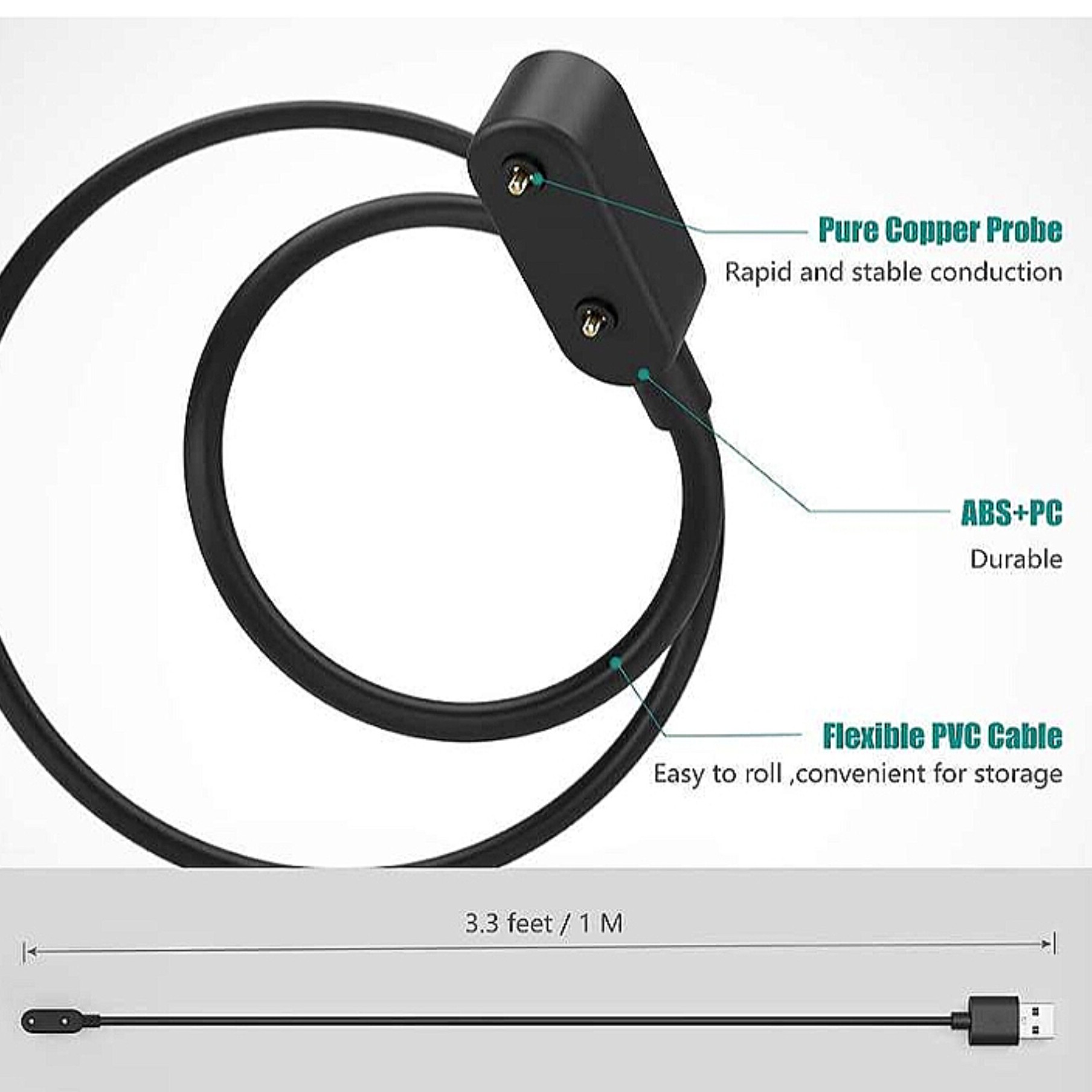 کابل شارژساعت هوشمند مدل HWBand6 مناسب برای ساعت هوشمند آنر ES HW Fit band 6 HW 4X موجود است