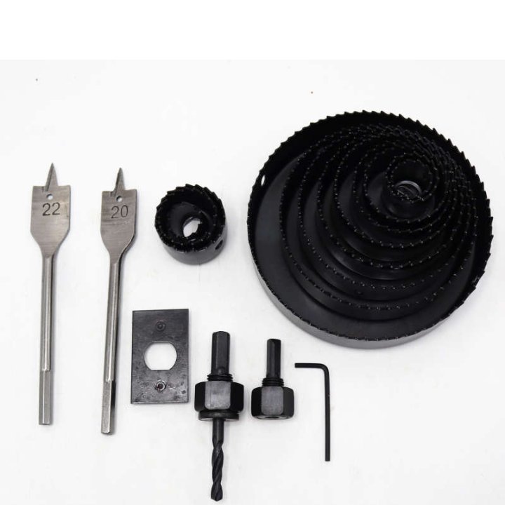 مته گرد بر کد YP-CHOOB-MDF-018 سایز 19-127 میلیمتر مجموعه 18 موجوده