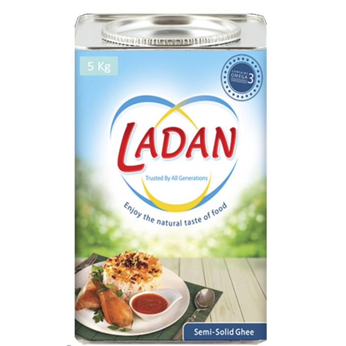 روغن نیمه جامد لادن سرشار از ویتامین وزن 5 کیلوگرم سرخ کردنی و پخت و پز