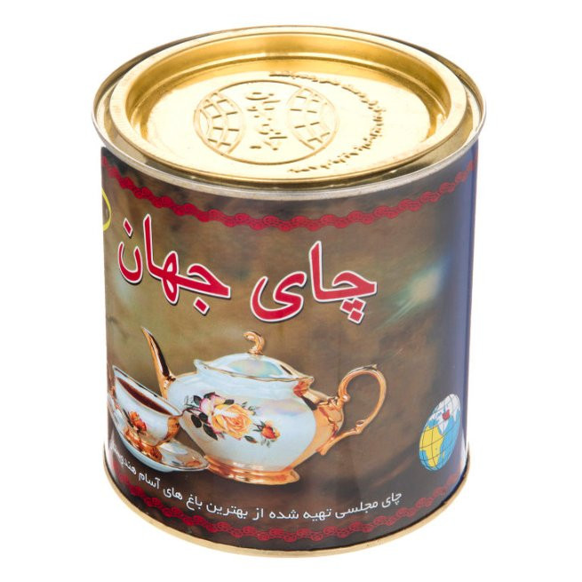 چای مجلسی جهان اصلی خودش مزه و خوش رنگ مقدار 450 گرم کد