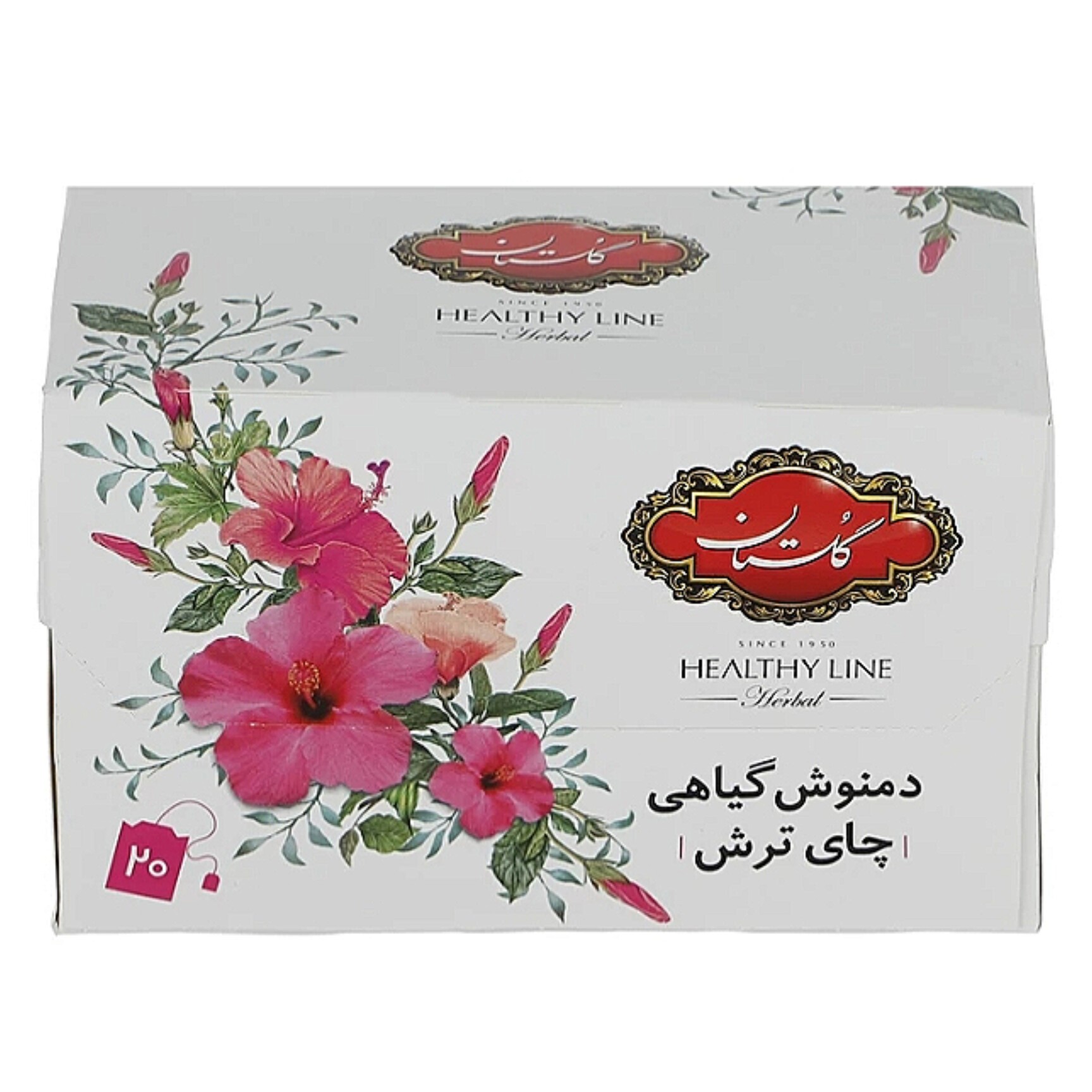 دمنوش کیسه ای چای ترش گلستان بسته 20 عددی موجوده