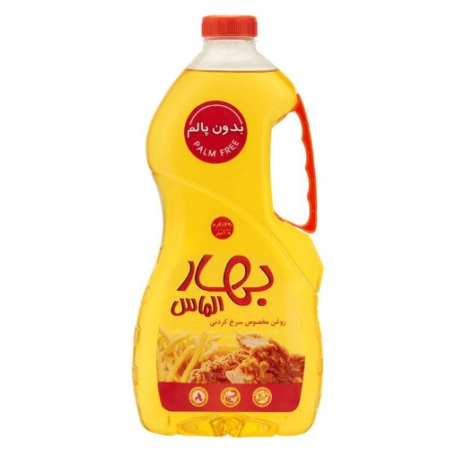 روغن مایع سرخ کردنی بدون پالم بهار الماس مقدار 2 لیتر
