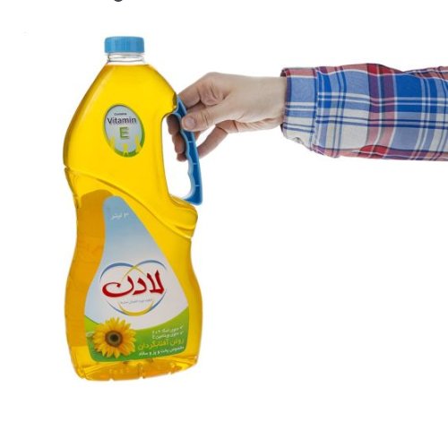 روغن مایع آفتابگردان لادن وزن 2 لیتر پخت و پز