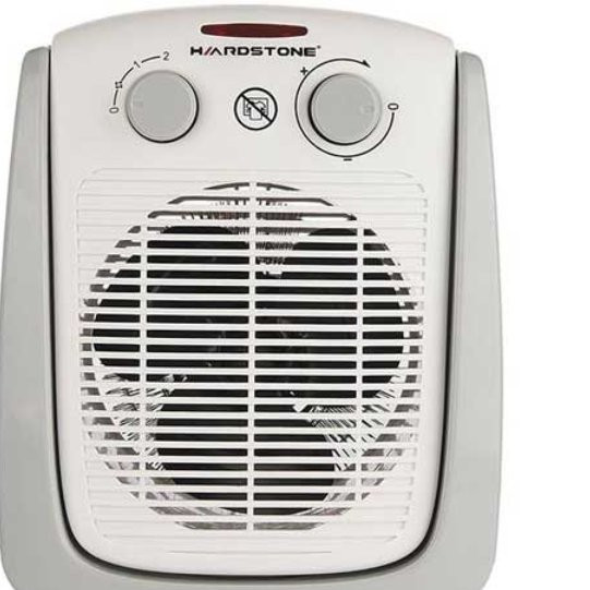 بخاری برقی هیتر فوق العاده 2000 وات چرخشی خارجی هارداستون سفید طوسی کد1