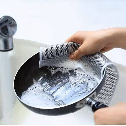اسکاج سیمی توری دستمال جادویی بسته 5 عددی ابعاد 20 در 20