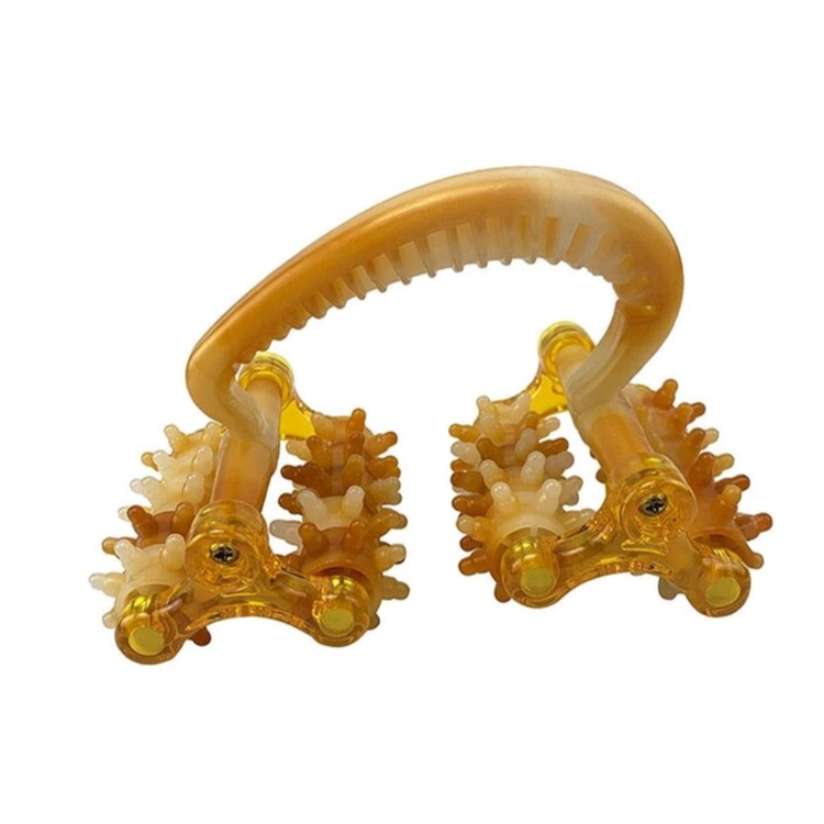 ماساژور 5 غلطک دارای چرخ دنده دار برای رفع خستگی و گرفتگی عضلات وکمک به تسکین عضلات بدن بعد از ورزش
