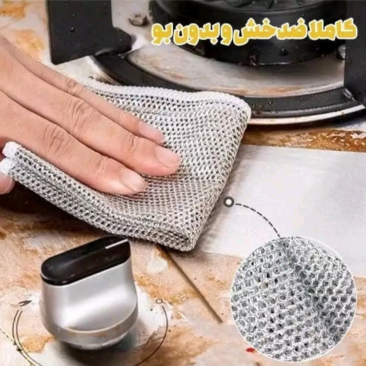 اسکاچ جادویی سیمی نقره ای اسکاچ سیمی تری واش دولایه خارجی