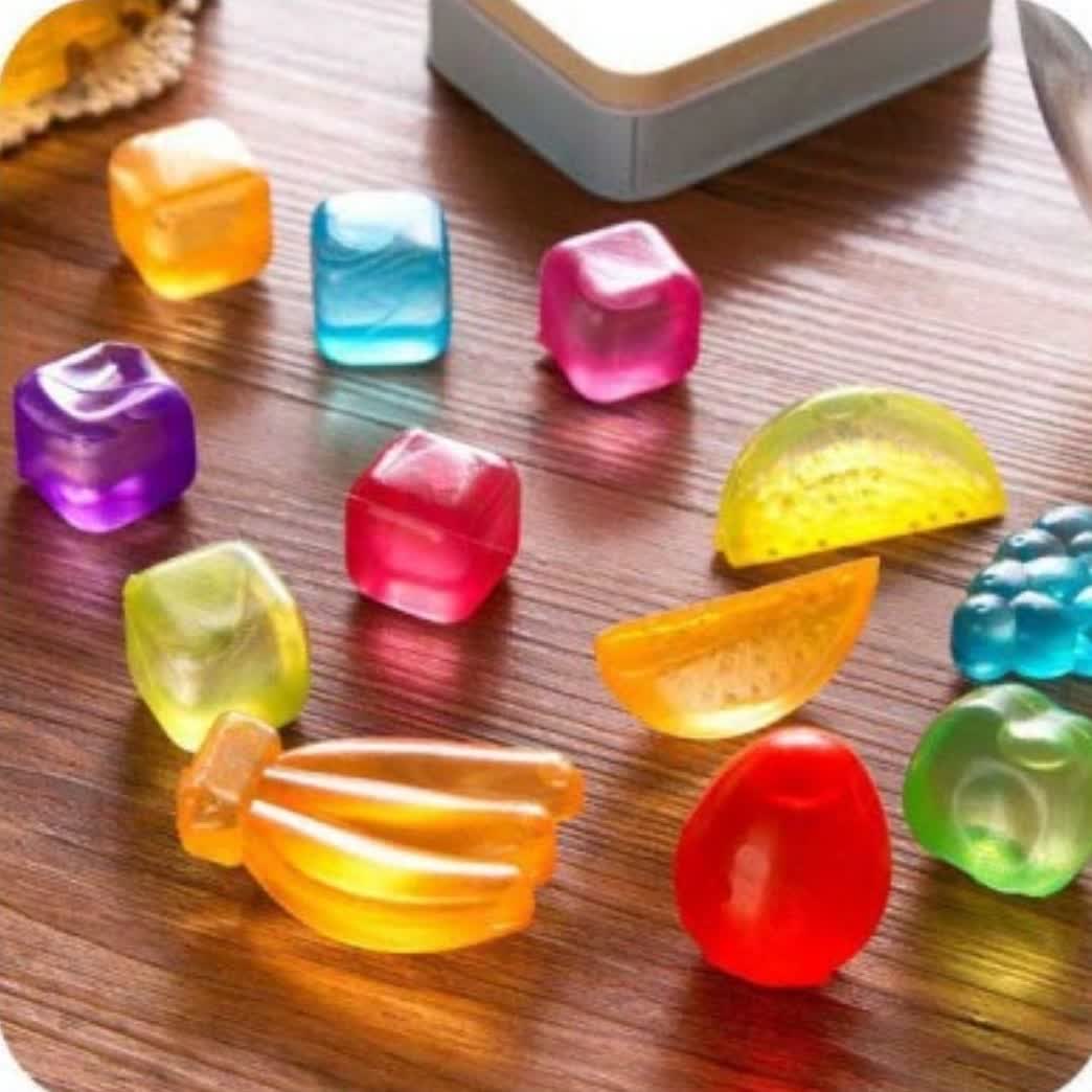 یخ مصنوعی میوه ها بسته 12 عددی پک یخ مصنوعی در طرح های متنوع
