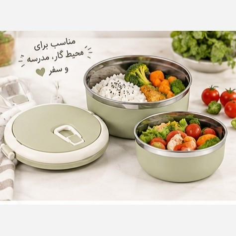 لانچ باکس دو طبقه پاستیلی