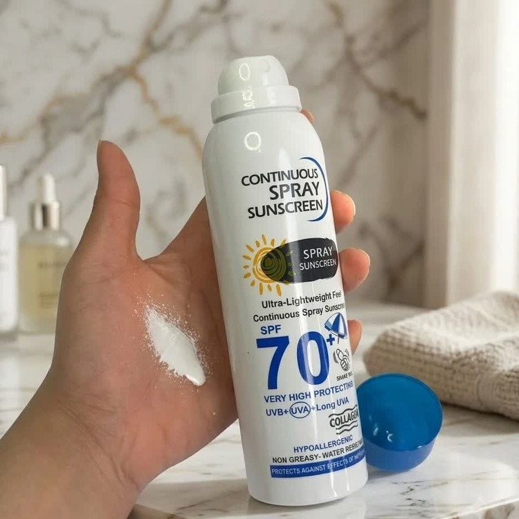 اسپری ضد آفتاب سفید کننده وکالی (230میل) SPF70