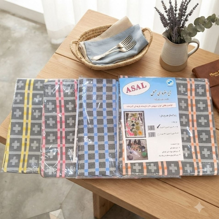 زیر سفره 6نفره چهارخانه