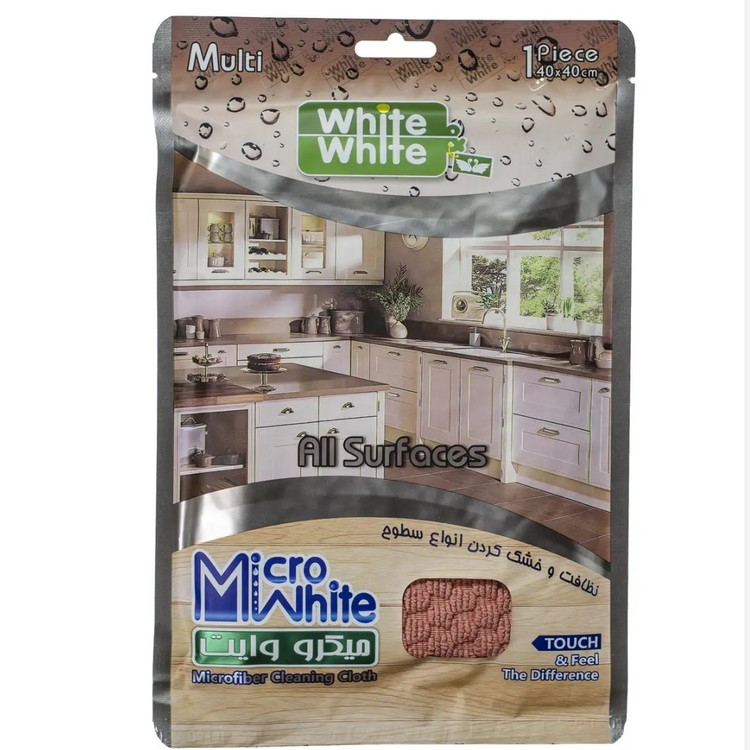 دستمال میکرو وایت (white white) مخصوص نظافت و خشک کردن سطوح
