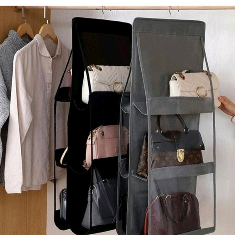 نظم دهنده و ارگانایزر کیف آویزی 6 خانه نظم دهنده سه طبقه مای هوم myhome