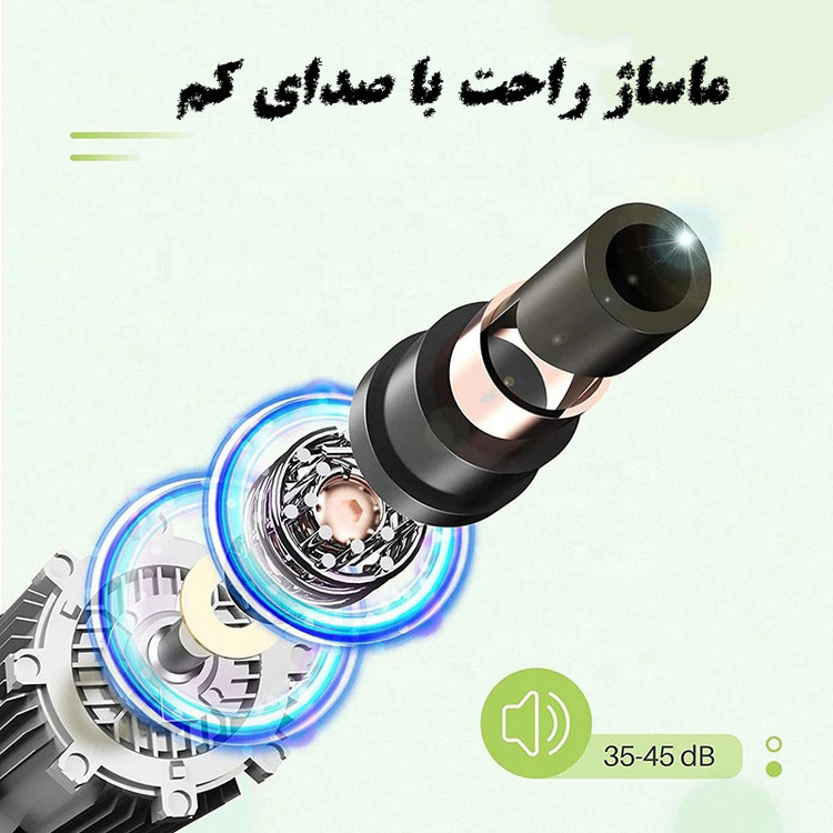 ماساژور بدن تفنگی شارژی 4 کاره مدل مینی گان