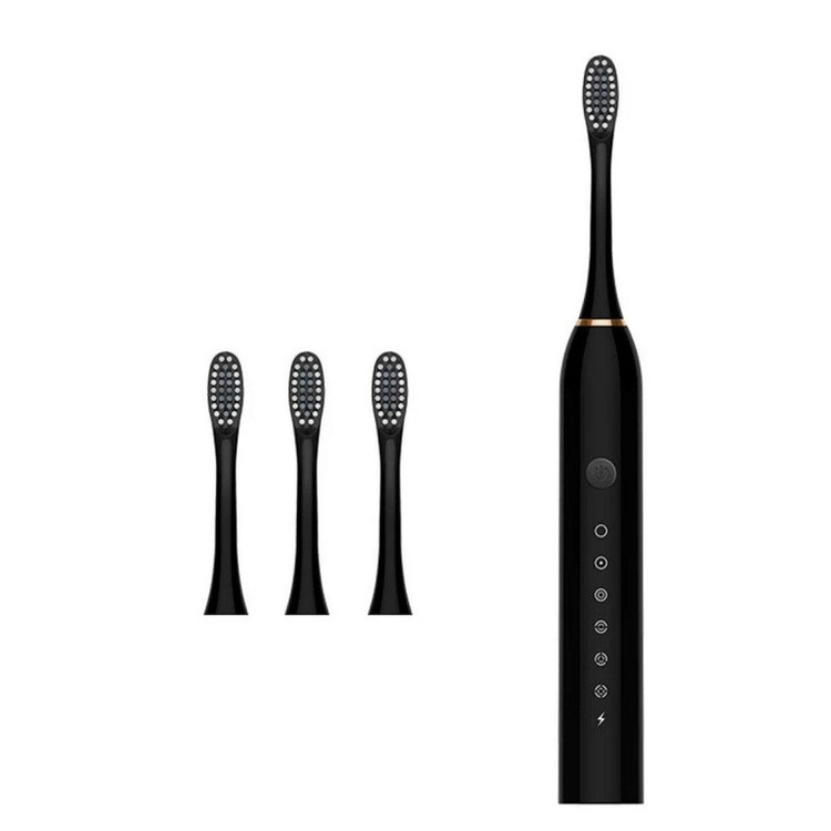 مسواک برقی سونیک شارژی X3 ششحالته ضدآب IPX7 با 3 سری یدک
