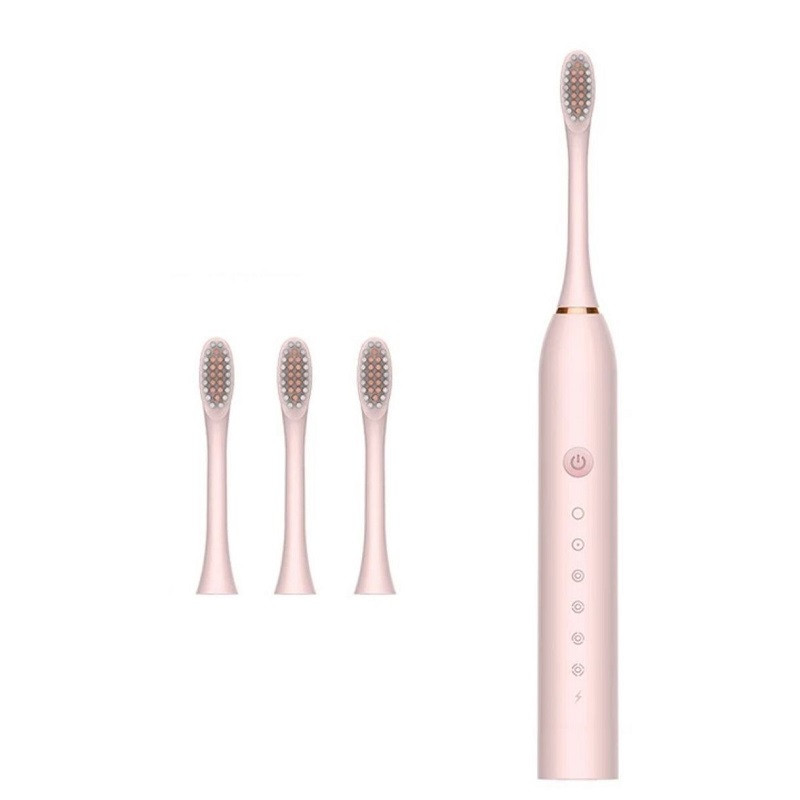 مسواک برقی سونیک شارژی X3 ششحالته ضدآب IPX7 با 3 سری یدک