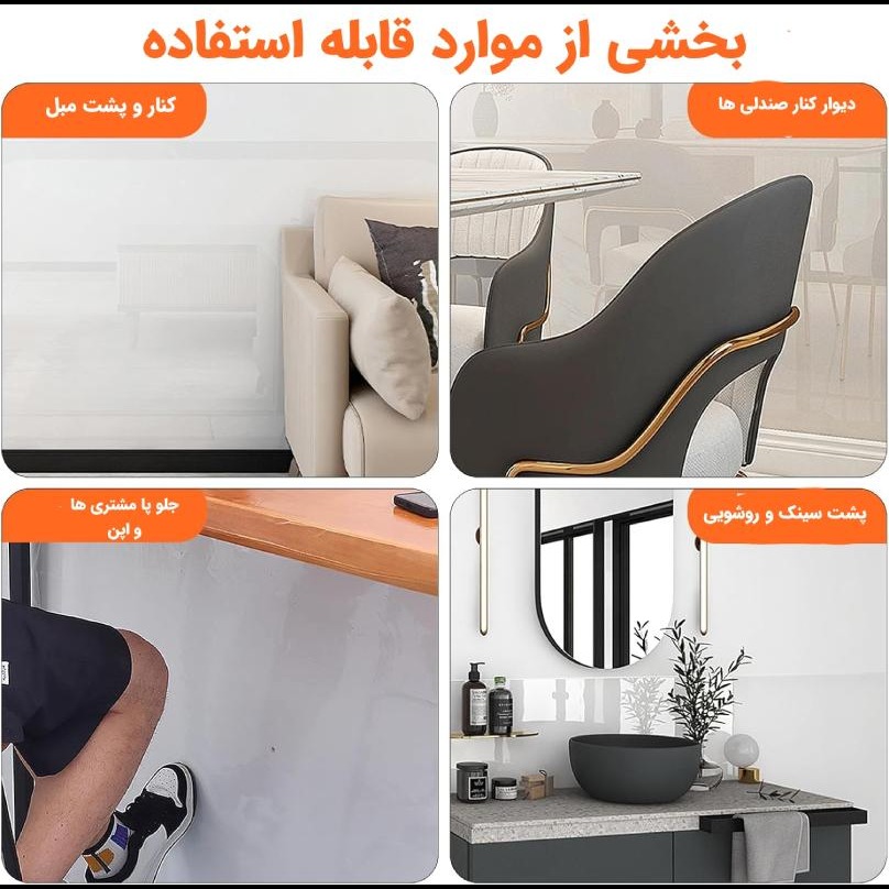 برچسب محافظ آشپزخانه شفاف عمده همکاری (7 عددی)