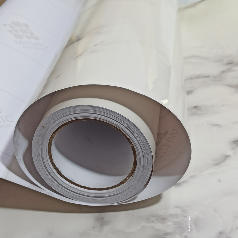 برچسب کابینت طرح سنگ سفید سه متری