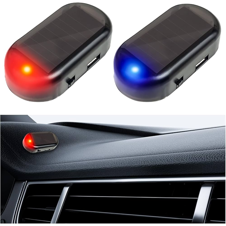 چراغ LED خودرو خورشیدی مدل چشمک زن ضد سرقت اتومبیل