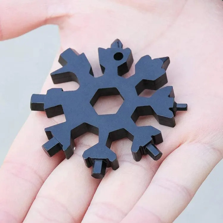 آچار هارمن مدل 18 کاره خورشیدی طرح SNOW FLAKE BLACK