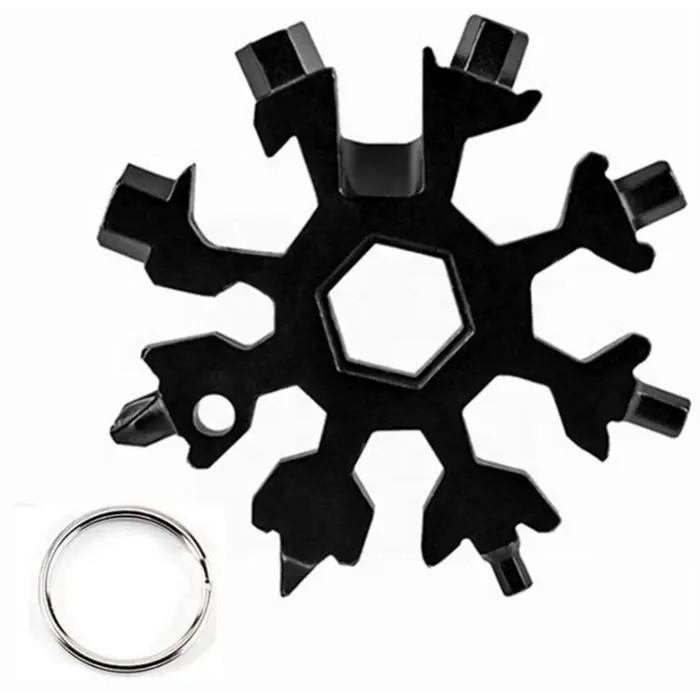 آچار هارمن مدل 18 کاره خورشیدی طرح SNOW FLAKE BLACK