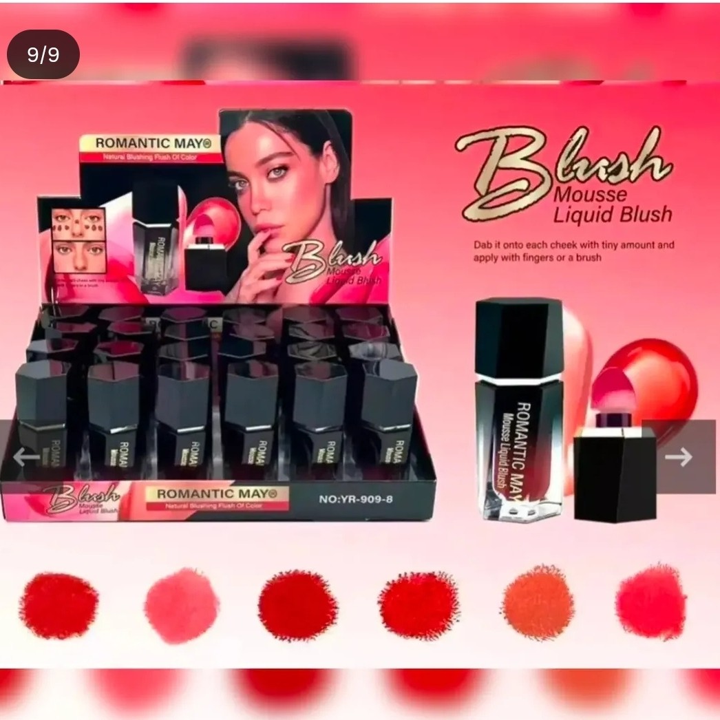 رژگونه مایع پددار رمانتیک(قیمت مناسب،عرضه مستقیم)