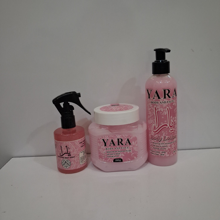 یارا پک 3عددی شامل کره بدن عطرمو لوسیون(قیمت مناسب،عرضه مستقیم)