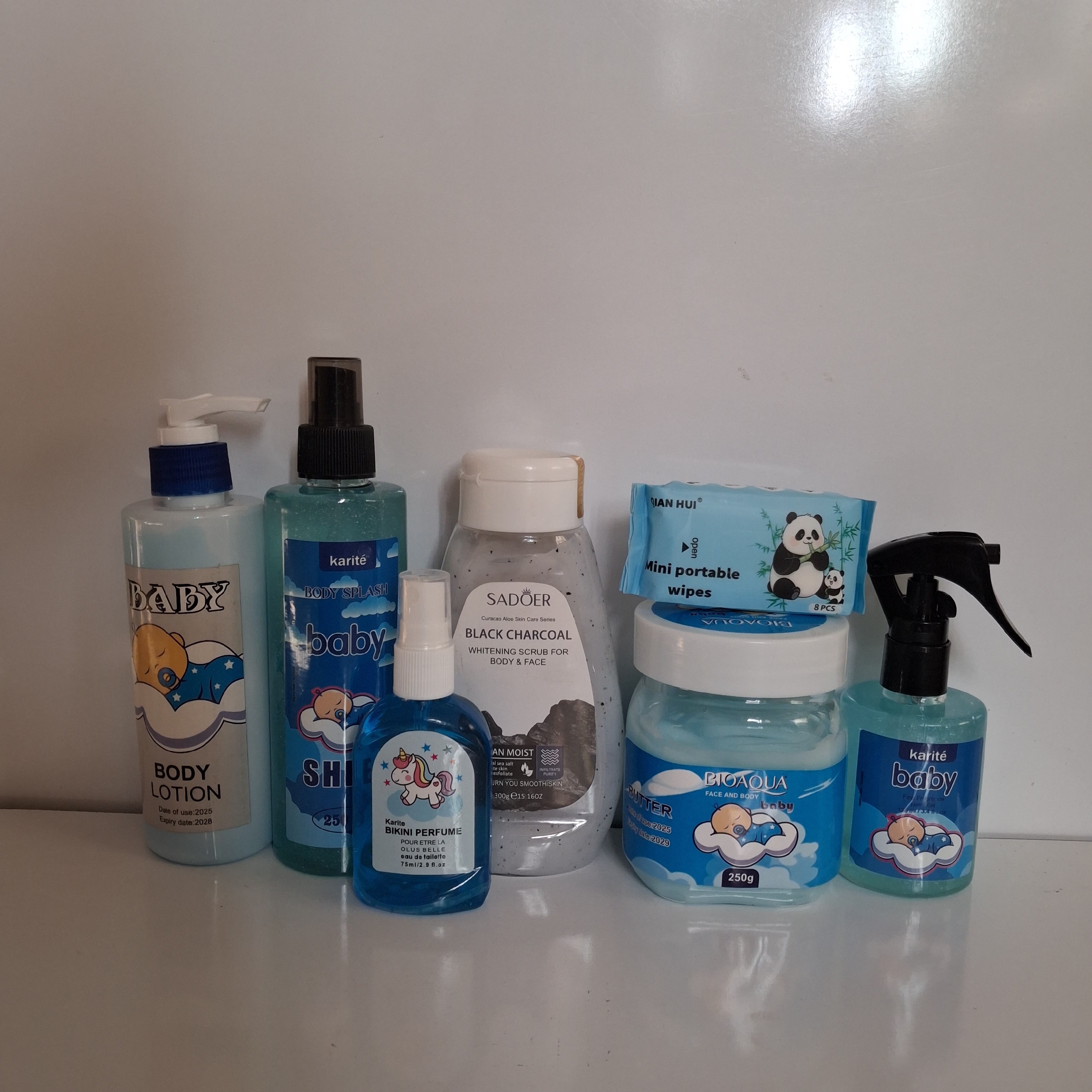 سوپر پک بیبی پلاس 7عددی مراقبت و خوشبو کننده بدن اسکراب بدن رندوم(قیمت مناسب،عرضه مستقیم)